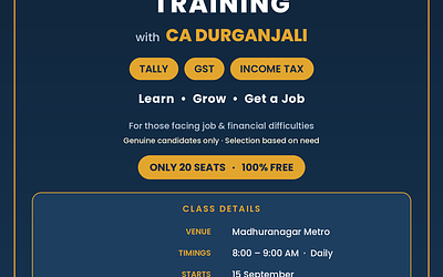 Free Training with CA Durganjali 